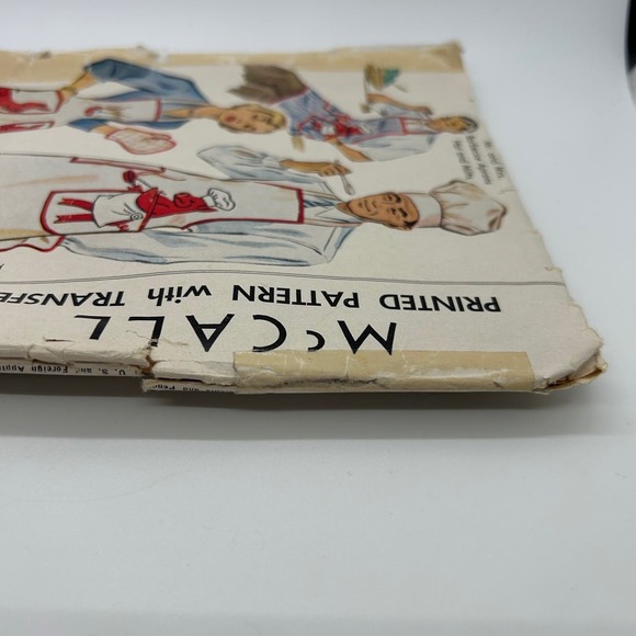 Mccall Vintage 1940's Pattern #1515 Mr.& Mrs. BBQ Aprons Hat Mitts HTF RARE - Picture 8 of 10